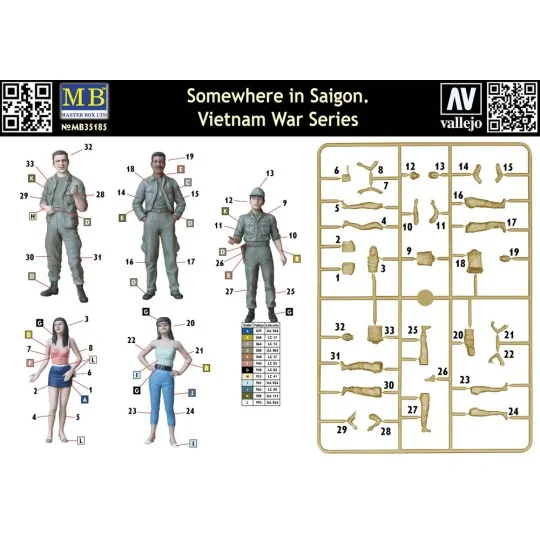 Somewhere in Saigon, Vietnam War Series, 1/35 - Master Box Ltd. 35185