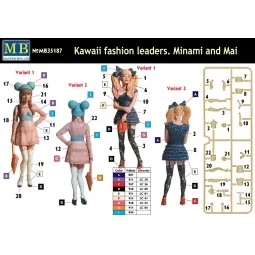 Kawaii fashion leaders.Minami and Mai, 1/35 - Master Box Ltd. 35187 2