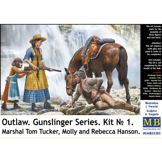 Outlow. Gunslinger series Kit No.1. Marshal Tom Tucker, Molly a.Reb...