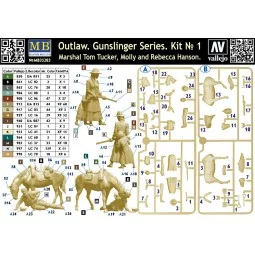 Outlow. Gunslinger series Kit No.1. Marshal Tom Tucker, Molly a.Reb... 2