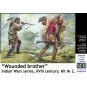 Wounded brother. Indian Wars series, XVIII century. Kit No. 2, 1/35...