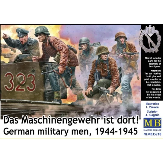 German military men, 1944-1945. Das Maschinengewehr ist dort!, 1/35...