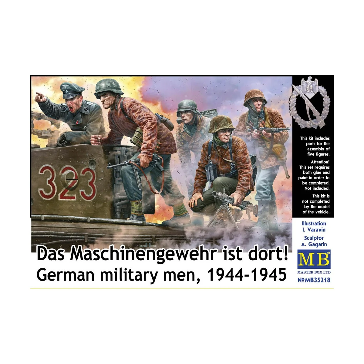 German military men, 1944-1945. Das Maschinengewehr ist dort!, 1/35...