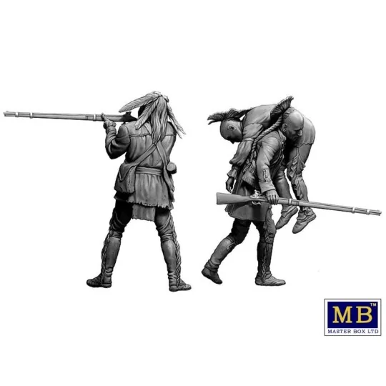 Wounded brother. Indian Wars series, XVIII century. Kit No. 2, 1/35...
