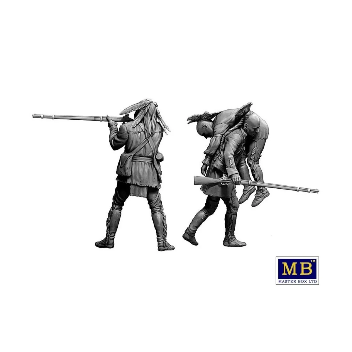 Wounded brother. Indian Wars series, XVIII century. Kit No. 2, 1/35...