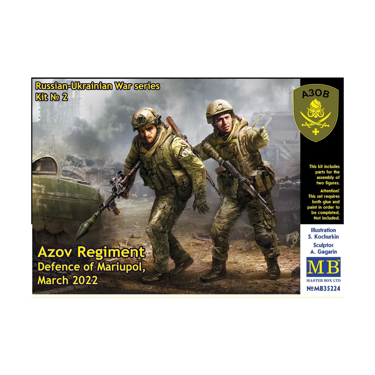Russian-Ukrainian War series, Kit No 2.Azov Regiment, Defence of Ma...