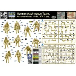 German Machinegun Team. Autumn-winter 1944. WWII era, 1/35 - Master... 2