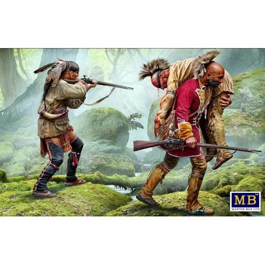 Wounded brother. Indian Wars series, XVIII century. Kit No. 2, 1/35...
