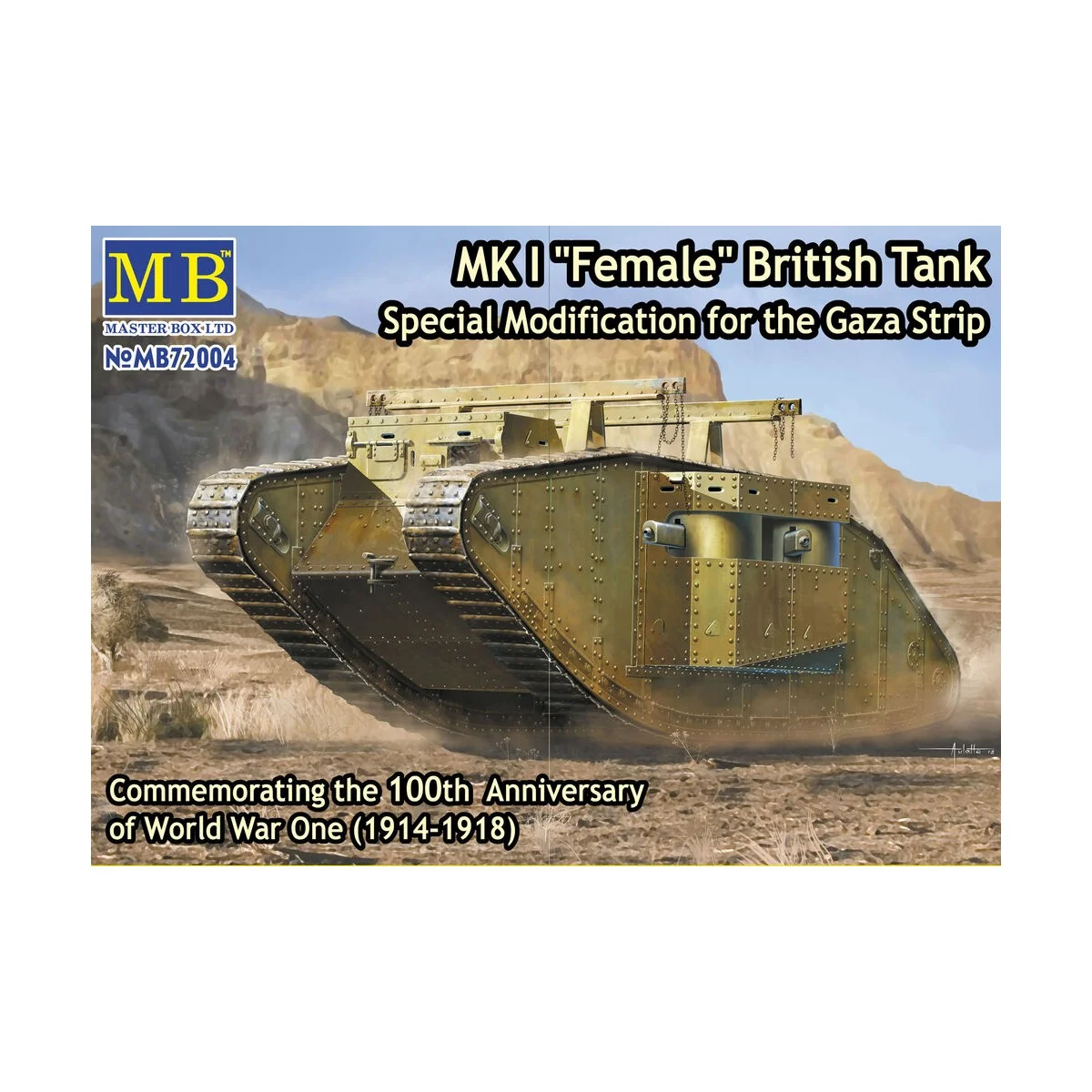 Mk I Female British tank, Specila modific, 1/72 - Master Box Ltd. 7...