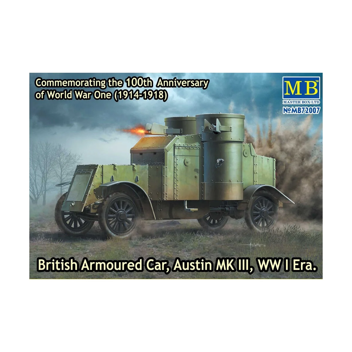 Austin Mk.III British armored car1914-18, 1/72 - Master Box Ltd. 72007