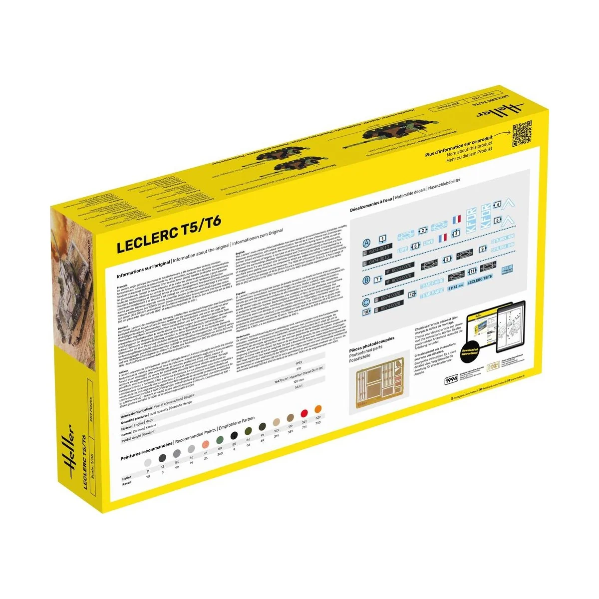 STARTER KIT Leclerc T5/T6 - Heller 57142