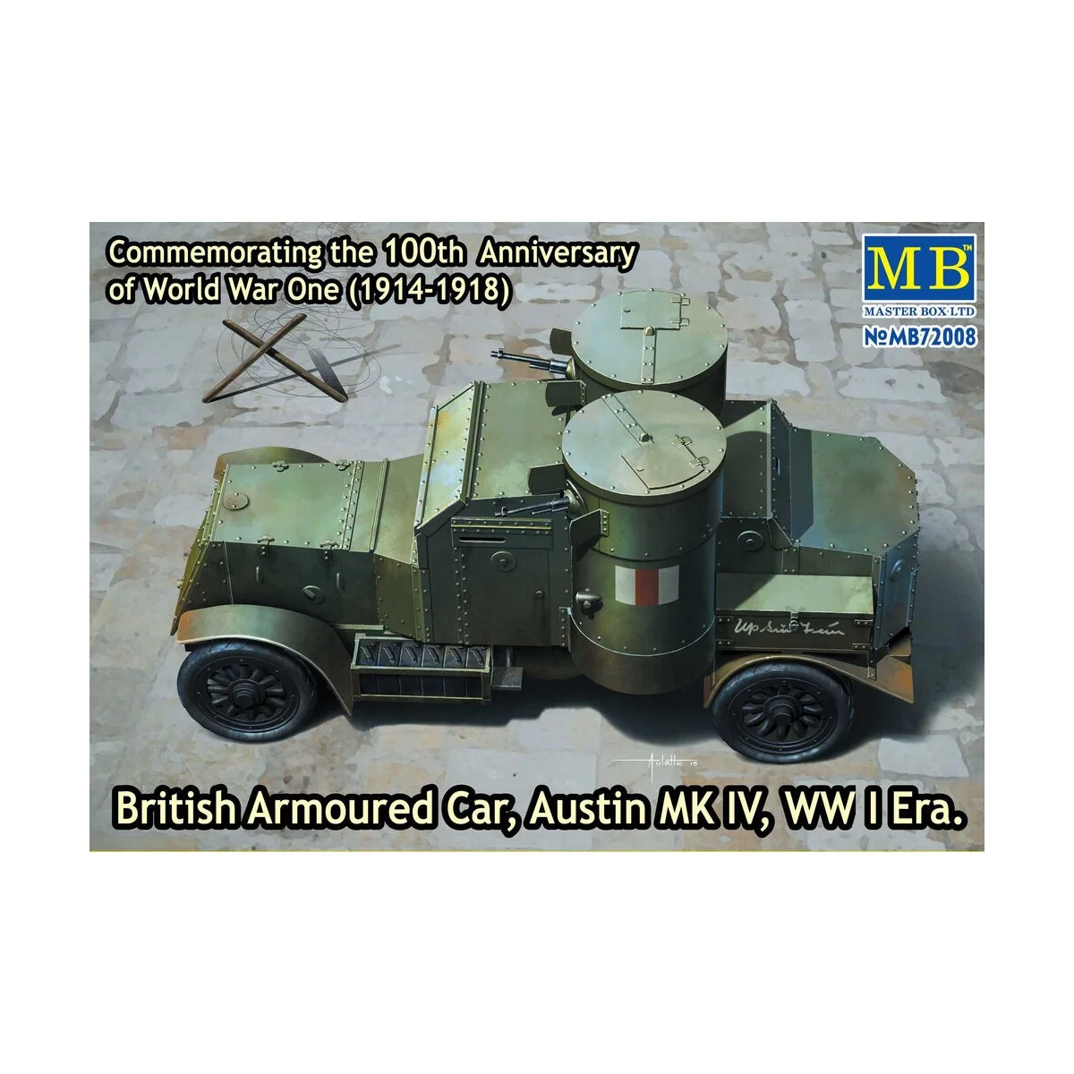 Austin Mk.IV British armored car, 1914-18, 1/72 - Master Box Ltd. 7...