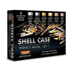 Shell Case – Perfect Metals Set 1 6 x 22 ml - Lifecolor CS47