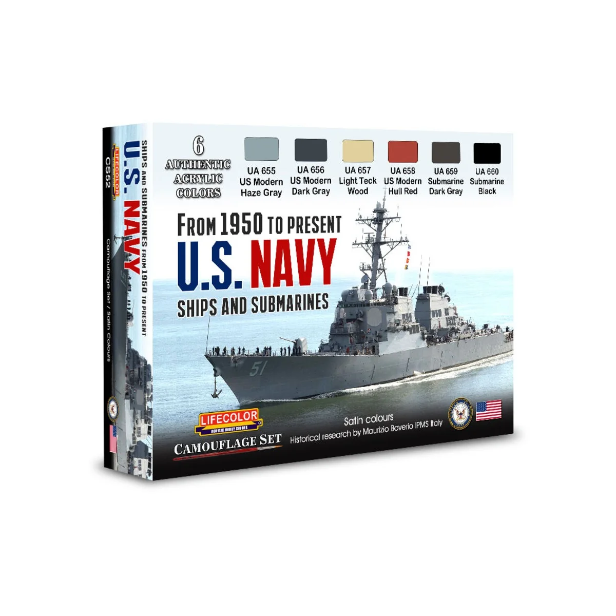 US Navy From 1950 To Present 6 x 22 ml - Lifecolor CS52