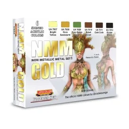 NMM – Non Metallic Metal – Set 1 GOLD 6 x 22 ml - Lifecolor CS53