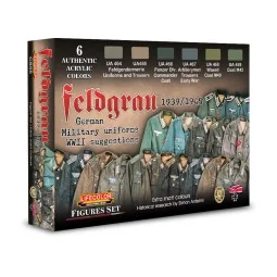 Feldgrau – 1943-1945 – German Military Uniforms 6 x 22 ml - Lifecol...