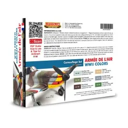 WWII French Aircraft Colors - Armée De L'Air 6 x 22 ml - Lifecolor ... 2