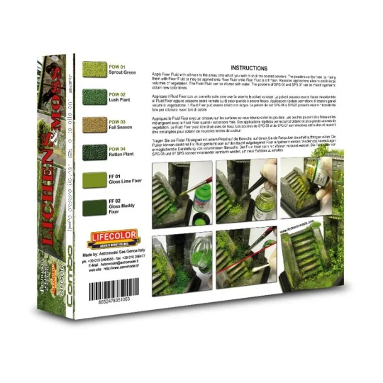 Lichens & Moss 6 x 22 ml - Lifecolor SPG06