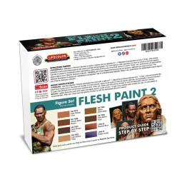 Flesh Paint Set 2 8 x 22 ml - Lifecolor CE03 2