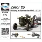 Zetor 25 Military w/Towbar for MiG 15/17s, 1/72 - Planet Models 129...