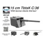 15 cm TbtsK C/36 WWII German Atlantic Wall Gun, 1/72 - Planet Model...