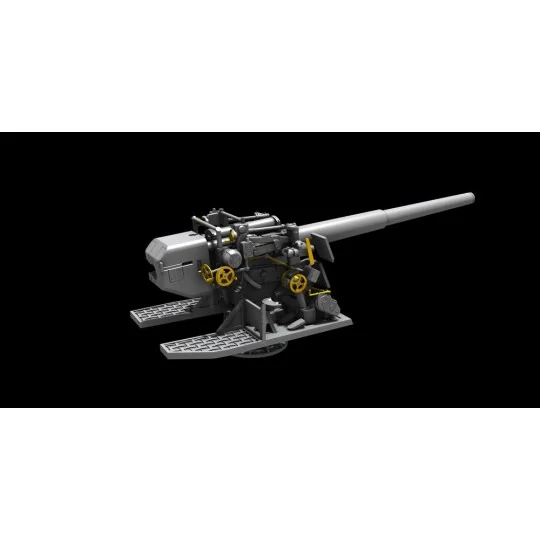 15 cm TbtsK C/36 WWII German Atlantic Wall Gun, 1/72 - Planet Model...