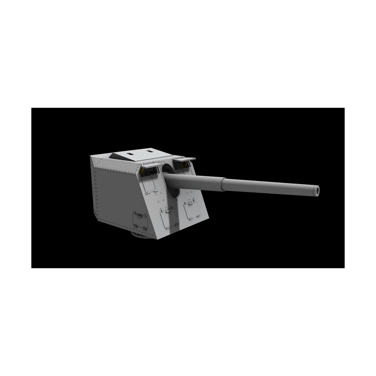 15 cm TbtsK C/36 WWII German Atlantic Wall Gun, 1/72 - Planet Model...