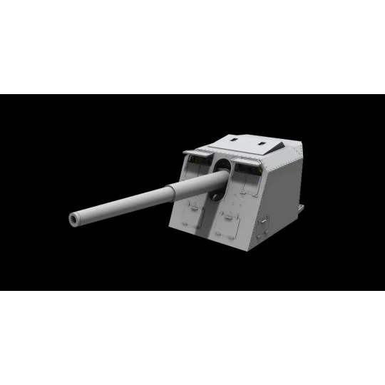 15 cm TbtsK C/36 WWII German Atlantic Wall Gun, 1/72 - Planet Model...
