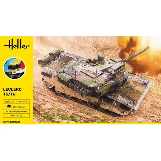 STARTER KIT Leclerc T5/T6 - Heller 57142
