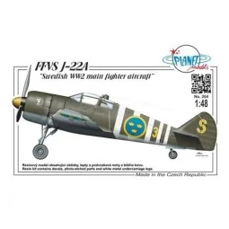 FFVS J-22A Swedish WW2 main fighter airc, 1/48 - Planet Models 129-... 2