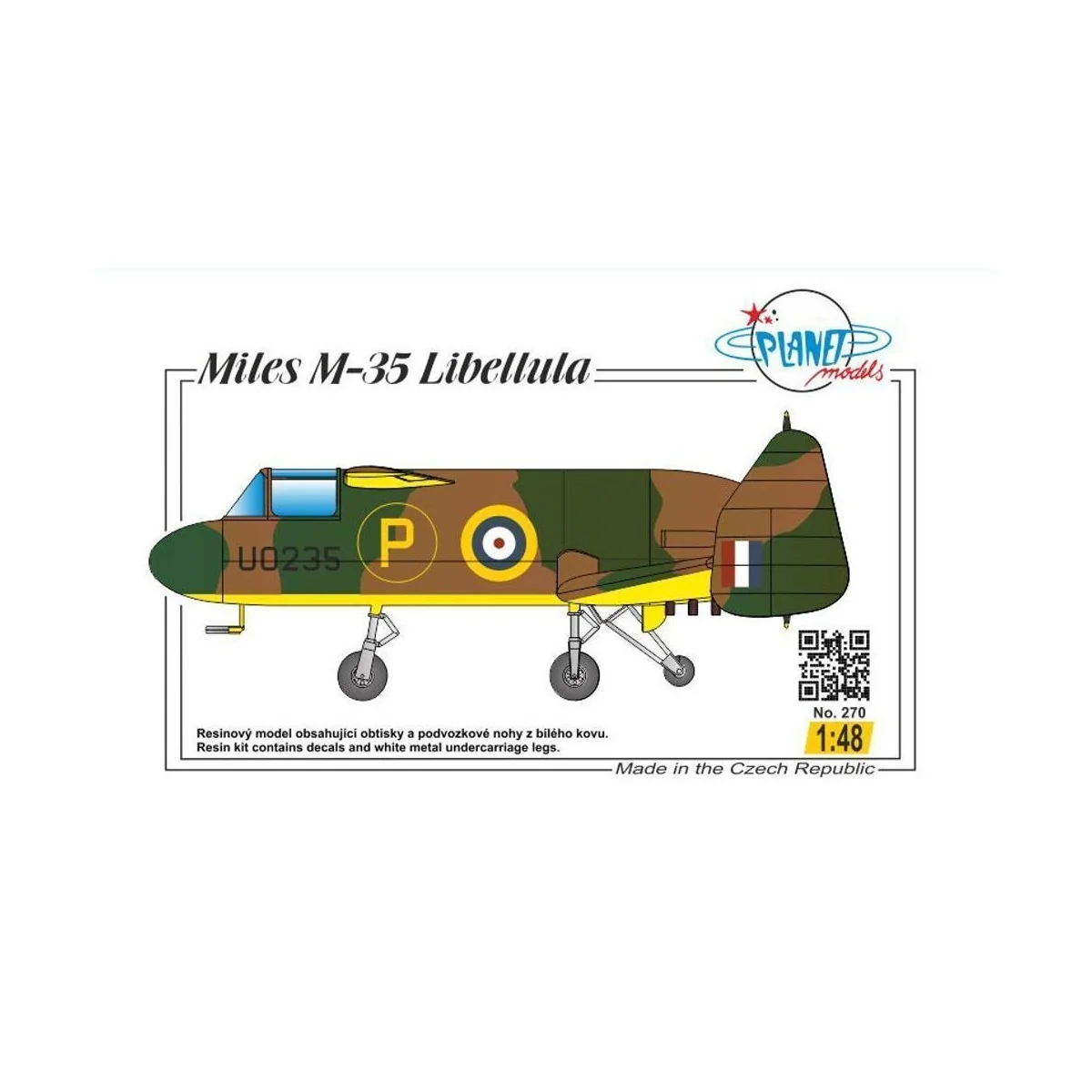 Miles M-35 Libellula, 1/48 - Planet Models 129-PLT270