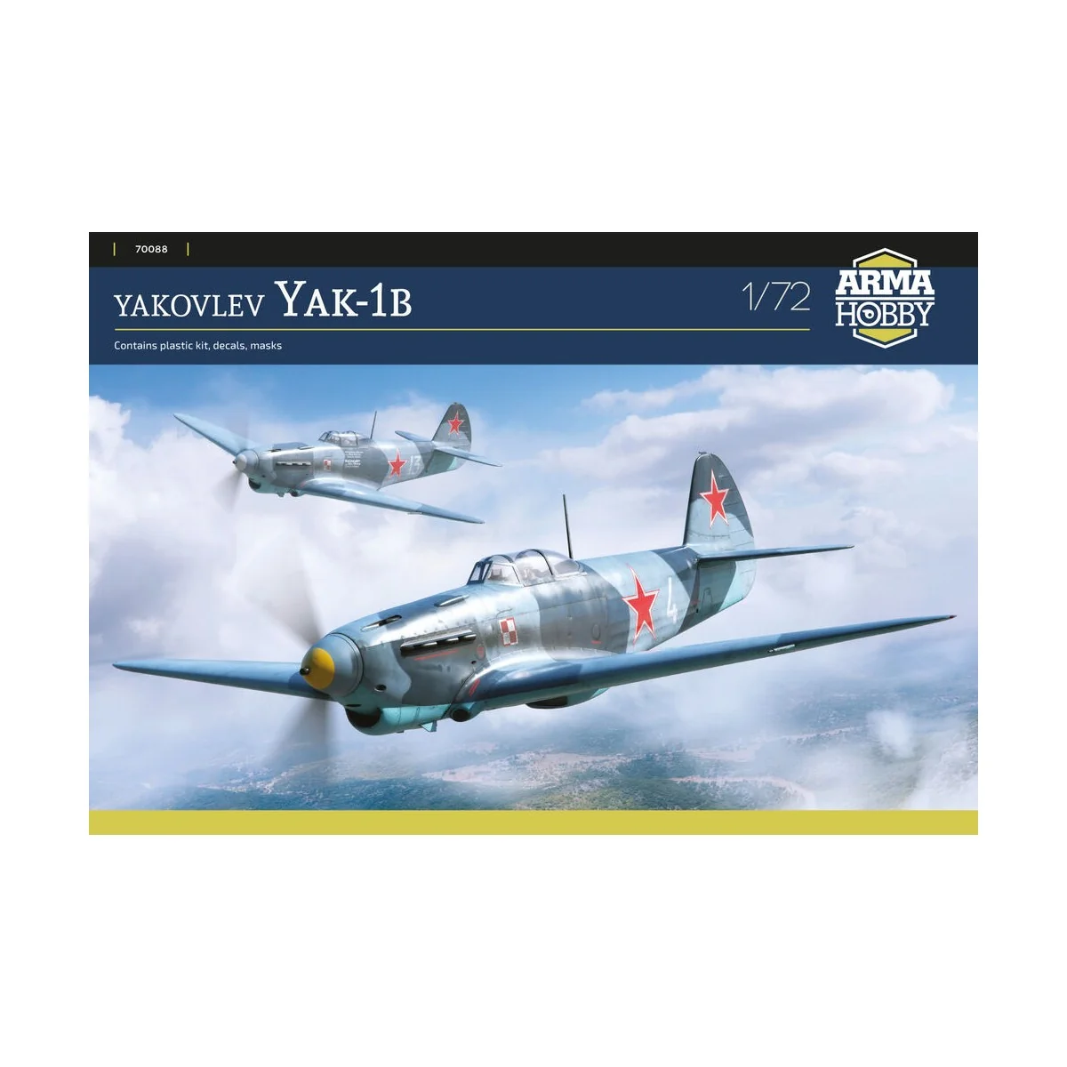 Jak-1b, 1/72 - Arma Hobby 70088 Jak-1b, 1/72 - Arma Hobby 70088
