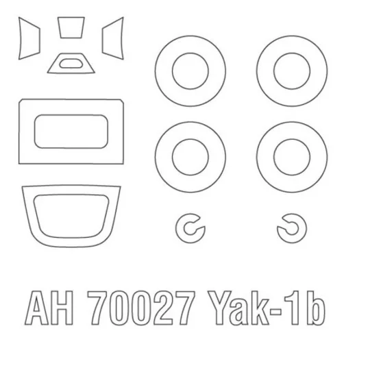 Jak-1b, 1/72 - Arma Hobby 70088 Jak-1b, 1/72 - Arma Hobby 70088