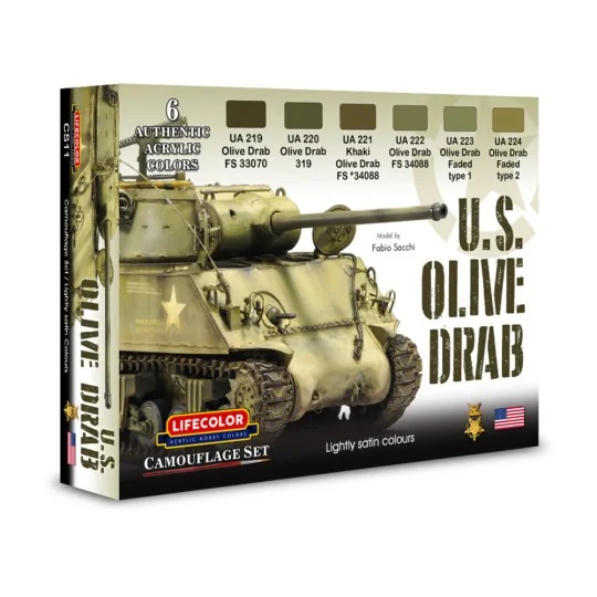 Olive Drab colors - Lifecolor CS11