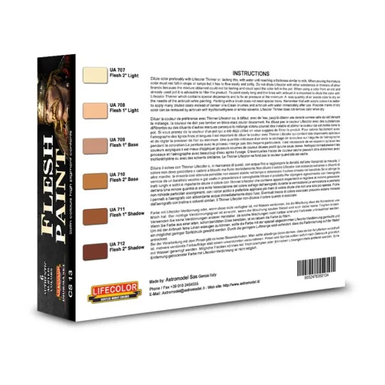 Flesh paint set - Lifecolor CS13