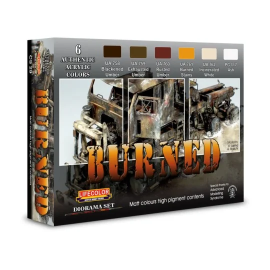 Burned Matt Colours high pigment content - Lifecolor CS29