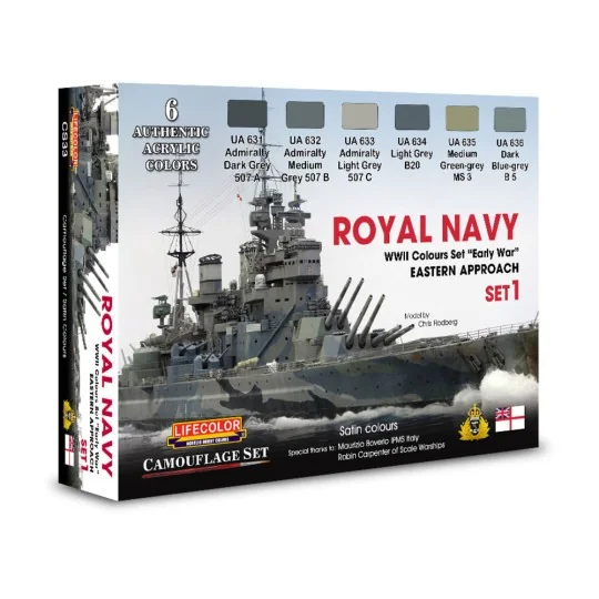 Royal Navy WWII Eastern Approach early war Set 1 Camouflage Set - L...