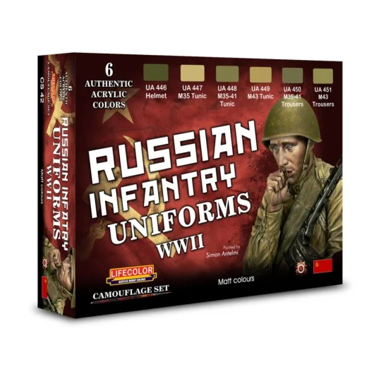 Russian Infantry Uniforms, WWII - Lifecolor CS42