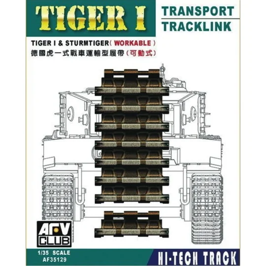 Tiger Transport track workable, 1/35 - AFV-Club AF35129