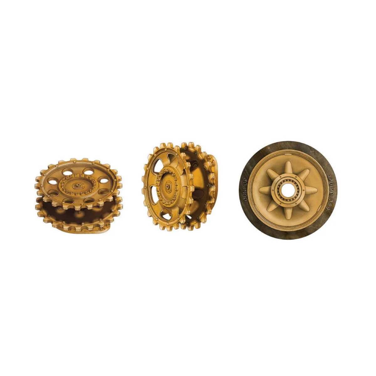 Wheels & suspensions for Panzer IV, 1/35 - AFV-Club AF35194
