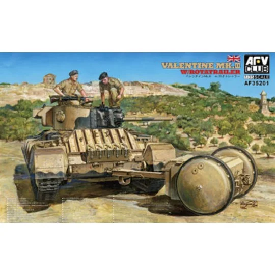 Valentine Mk.III W/Rotatrailer, 1/35 - AFV-Club AF35201