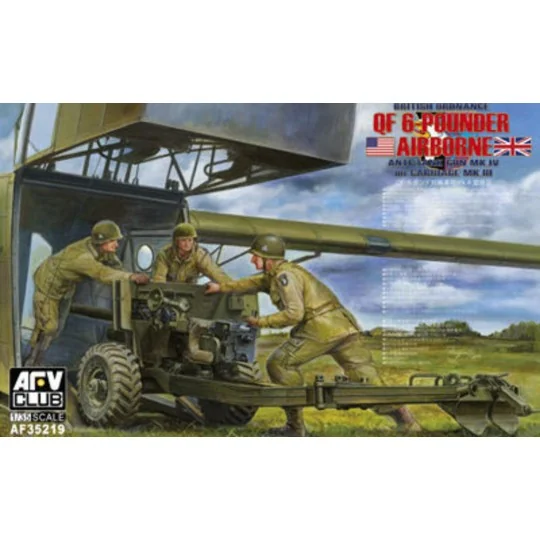 British Mk.4 6pdr airborne anti-tank Gun, 1/35 - AFV-Club AF35219