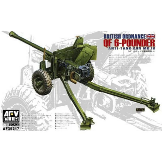 British Mk.4 6pdr Anti-tank Gun, 1/35 - AFV-Club AF35217