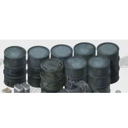 German 20L & 200L Fuel Drums, 1/35 - AFV-Club AF35266 2