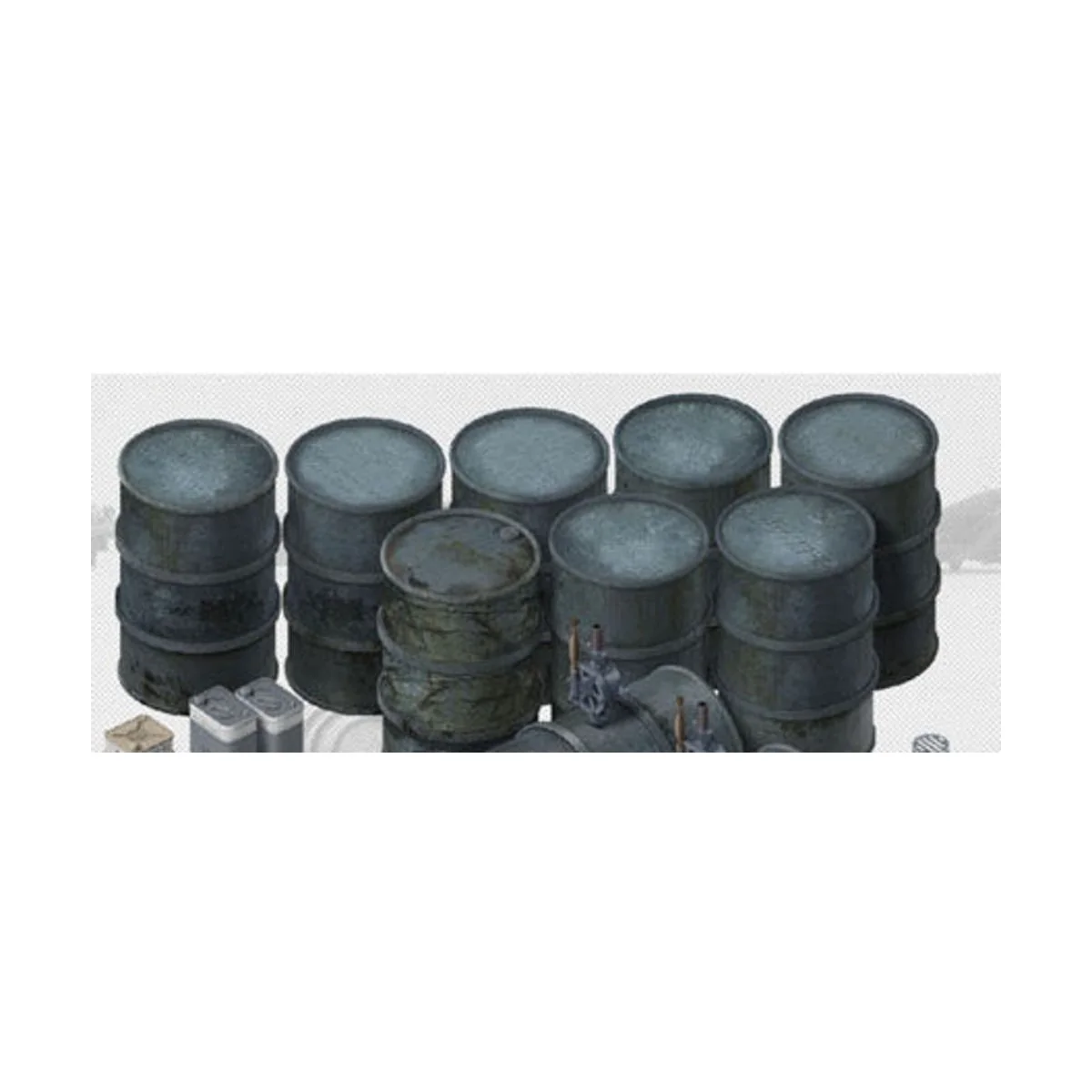 German 20L & 200L Fuel Drums, 1/35 - AFV-Club AF35266