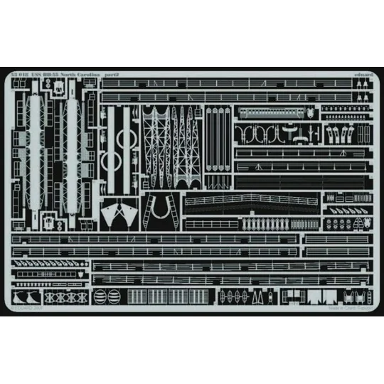 USS BB-55 North Carolina 1/350 für Trumpeter-Bausatz - Eduard Acces...