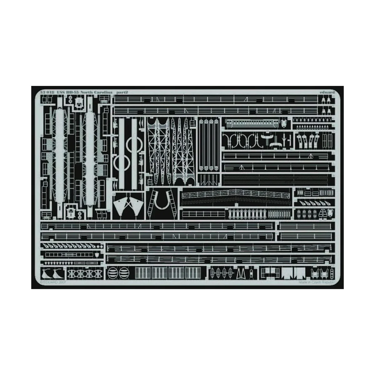 USS BB-55 North Carolina 1/350 für Trumpeter-Bausatz - Eduard Acces...