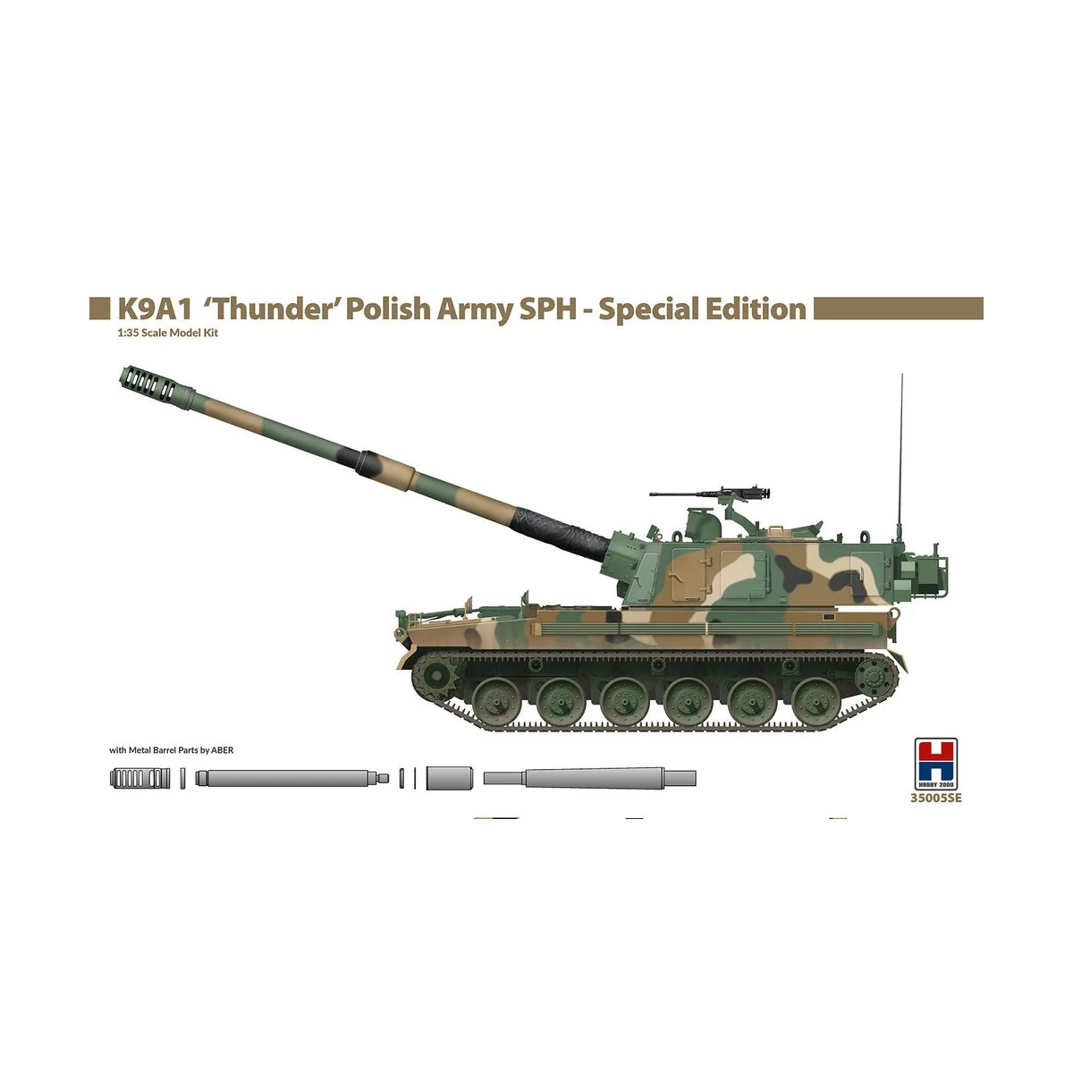 K9A1 'Thunder' Polish Army SPH - Special Edition, 1/35 - Hobby 2000...