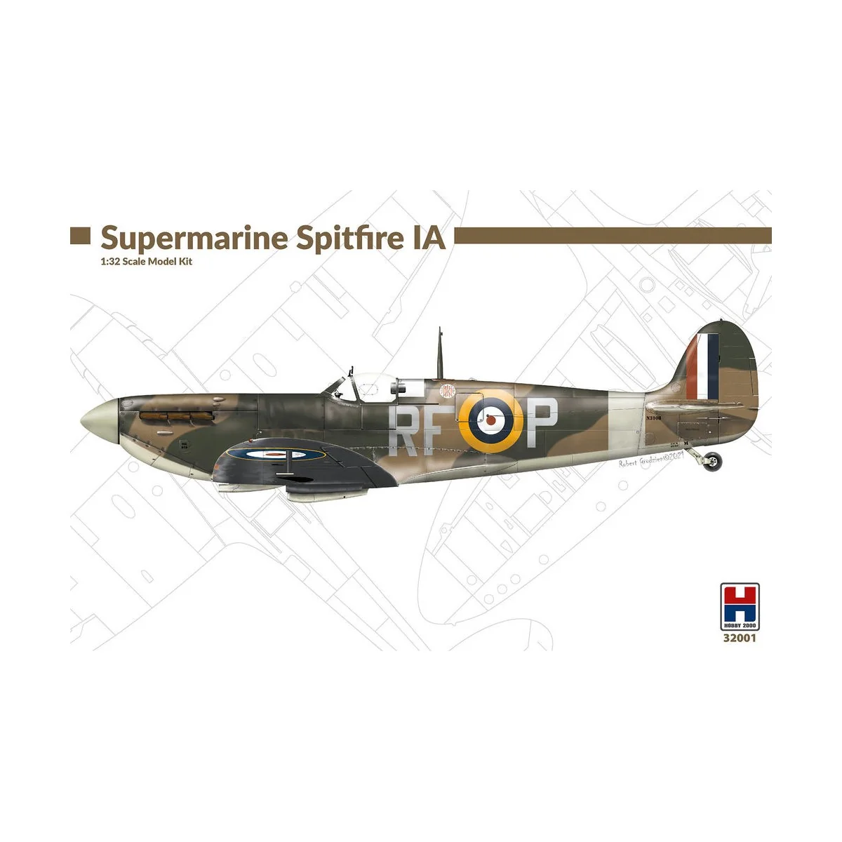 Supermarine Spitfire IA, 1/32 - Hobby 2000 32001