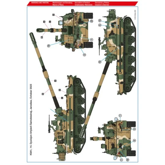 K9A1 'Thunder' Polish Army SPH - Special Edition, 1/35 - Hobby 2000...